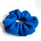 Handknit Blue color Scrunchies for women Christmas gift for her Gift for women Valentine day gifts Blue Scrunchie