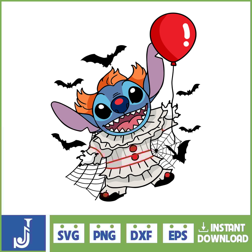 Stitch Horror Characters Cosplay SVG Files For Cricut, Stitch Cosplay SVG, Funny Stitch Cosplay SVG, Stitch Clipart. (8).jpg