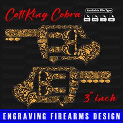 engraving firearms design colt king cobra 3 inch scroll work design