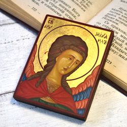 Michael the Archangel Hand painted Orthodox icon | Icons for children Small Orthodox icons | Christian painting