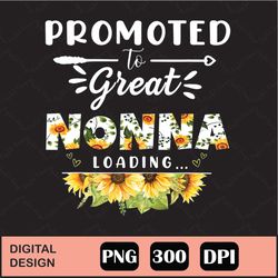 promoted to great nonna est 2022 png digital file download