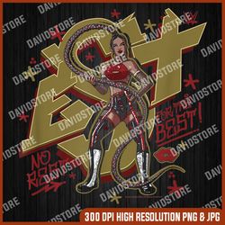 wwe no rest for the best! bianca belair cartoon portrait png, png high quality, png, digital download
