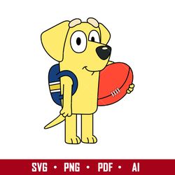bluey lucky svg, lucky dog svg, bluey svg, cartoon svg, png pdf ai digital file