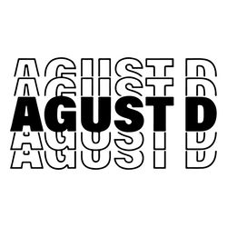 agust d world tour shirt design svg cutting digital file