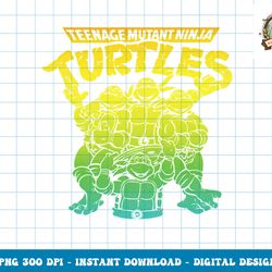 Teenage Mutant Ninja Turtles Gradient Design png, digital download,clipart, PNG, Instant Download, Digital download, PNG