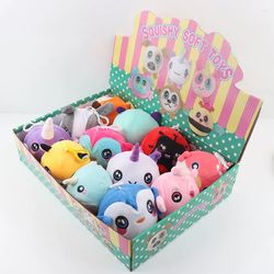 Animal Mix Filling Cotton Ball Plush Toy - Set of 1