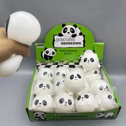 panda squishy stress relief decompression fidget toy for kids - set of 2