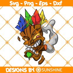 Smoking Tiki Totem PNG SVG, Hawaiian T-Shirt, Urban Svg, Graffiti Svg, Totem Pole Svg, File For Cricut