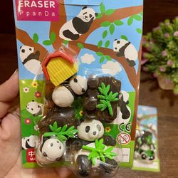 Panda Erasing 3D Animal Panda Theme Eraser for Schooling Kids - Pack of 1