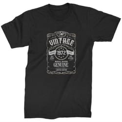 vintage 1972 aged to perfection 50th birthday gift mens t-shirt