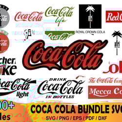 100 coca cola bundle svg, coca cola logo svg, coke logo svg