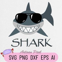 Shark SVG, Baby Shark SVG, Baby Shark SVG Layered, Baby Shark For Circut Svg, Baby Shark Svg File, Baby Shark Birtday Sv