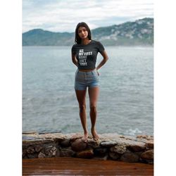 no my first name ain't baby together again cropped t-shirt