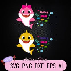 baby shark svg, shark svg, shark baby boy svg, shark baby girl svg, shark do do do, baby shirt design, silhouette, cricu