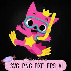 baby shark pinkfong svg, baby shark party svg, baby shark svg