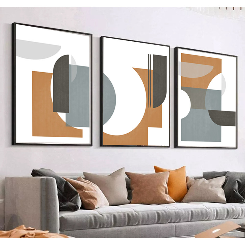 Three very large prints with an abstract pattern are easy to download