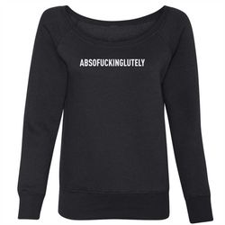abso f-cking lutely slouchy off shoulder oversized sweatshirt