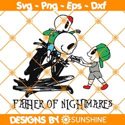 Father Of Nightmares Svg, Halloween Svg, Before Nightmare Svg, Father Gift svg,  File For Cricut