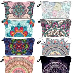 Printed Elegance: Large Toiletry Bag - Stylish and Roomy Cosmetic Pouch - 2 PC
