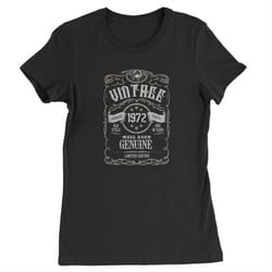 vintage 1972 aged to perfection 50th birthday gift womens t-shirt