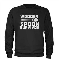 wooden spoon survivor adult crewneck sweatshirt