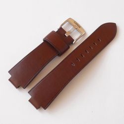 Brown, black, blue, red, burgundy watch strap for ORIS Aquis, genuine leather