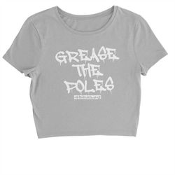 grease the poles birdgang cropped t-shirt