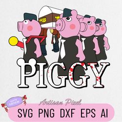 Piggy – Coffin Dance Meme Svg, Piggy Svg, Roblox Svg, Coffin Dance Svg, Piggy Roblox Svg, Roblox Characters Svg