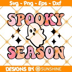 Cute Ghost Spooky Season Svg Png, Cute Ghost undefined Svg, Gift For Halloween Svg, Spooky Season Svg, Halloween Spooky Svg