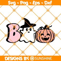Cute Boo Svg PNG, Cute Ghost Svg, Gift for HAlloween Svg, Peace Love Ghost Svg, Halloween Spooky Svg, File For Cricut
