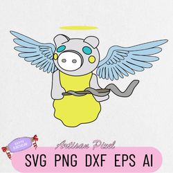piggy angel svg, piggy svg, piggy roblox svg, piggy horror roblox svg, roblox game svg