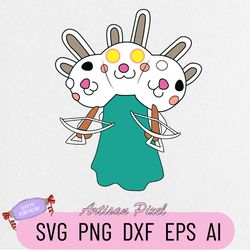 3 headed bunny svg, piggy svg, piggy roblox svg, piggy with baseball svg, piggy horror roblox svg