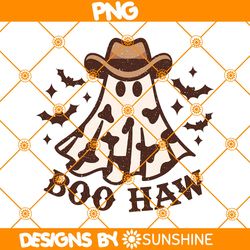 Boo Haw Western Ghost Sublimation PNG, Western Ghost png, Retro Halloween Design, Cowboy Ghost png