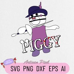 zizzy with svg, piggy bosses svg, piggy roblox svg, piggy svg, piggy horror roblox svg, roblox game svg