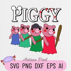 Piggy Roblox Svg, Roblox Game Svg, Roblox Characters Svg, Piggy Svg, Piggy Horror Roblox Svg, Roblox Game Svg
