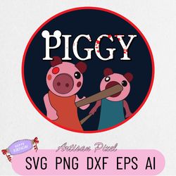 Piggy Roblox Svg, Piggy Svg, Piggy Horror Roblox Svg, Roblox Game Svg, Svg Png Dxf Eps Ai Instant Download