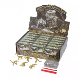 3d dinosaur puzzle diy skeleton digging kit toy for kids - set of 1