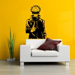 Satoru Gojo Sticker, Jujutsu Kaisen, Anime Character, Wall Sticker Vinyl Decal Mural Art Decor