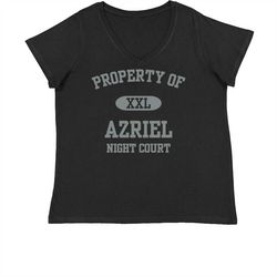 property of azriel acotar womens plus size v-neck t-shirt
