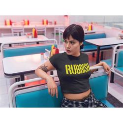 rubbish punk emo shirt mean girls cropped t-shirt