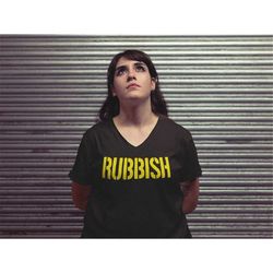 rubbish punk emo shirt mean girls womens plus size v-neck t-shirt