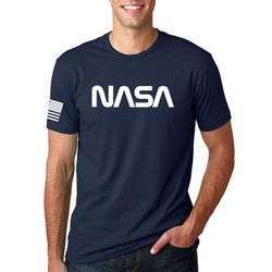 Nasa Vintage Logo with US Flag Shirt