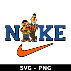 nike ernie and bert svg, nike logo svg, ernie and bert svg, nike sesame street svg, png dxf eps file - digital file
