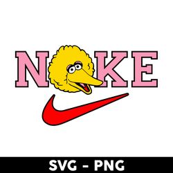 nike big bird svg, nike logo svg, big bird svg, nike sesame street svg, png dxf eps file - digital file
