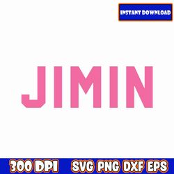 jimin svg /kpop star png / bts stickers / vector files for cricut