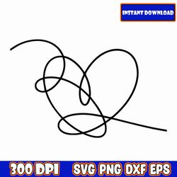 bts love yourself heart svg eps png jpg | vector files for cricut and silhouette | bts kpop star clipart, bts army merch