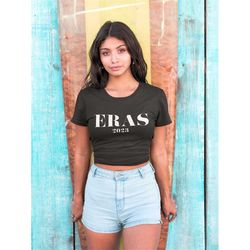 eras tee, concert crop top, pop culture crop shirt, party tshirt, midnights tee, teen girl gift, evermore crop top, lave