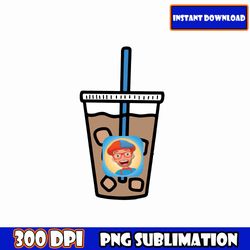 iced coffee png, mother day png, funny mama png, digital download