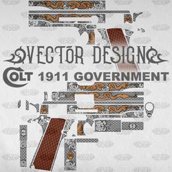 VECTOR DESIGN Colt 1911 government other snake scale