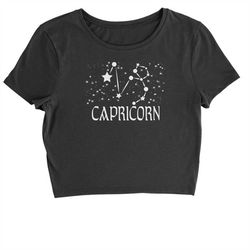 capricorn zodiac star chart cropped t-shirt